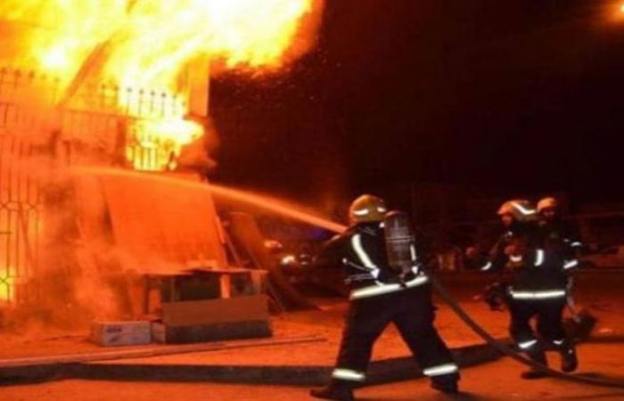 أخبار الحوادث : نشوب حريق داخل شونة خردة بالغربية