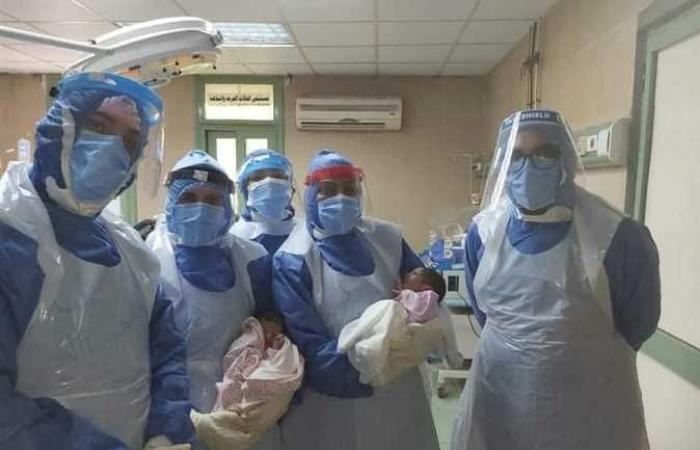 أخبار مصر : نجاح عملية ولادة توأم لمريضة كورونا داخل عزل جامعة المنصورة