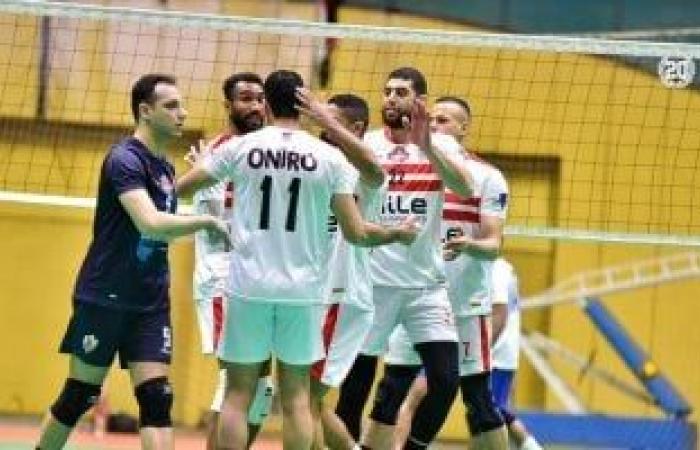 أخبار الرياضة : فوز الأهلي والزمالك فى أولى مباريات نصف نهائى دورى الطائرة رجال