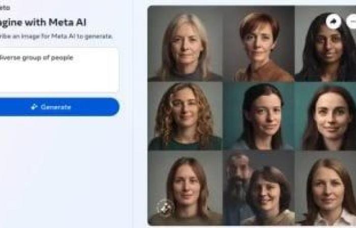 أخبار التكنولوجيا : هل يتحيز منشئ صور الذكاء الاصطناعى التابع لميتا عند إنشاء صور أعراق مختلفة؟