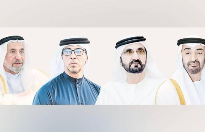 أخبار العالم : رئيس الدولة ونائباه وسلطان والحكام يعزون أمير الكويت في وفاة سهيرة الأحمد