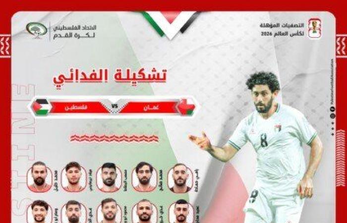 وسام أبو علي يقود تشكيل فلسطين ضد عمان في تصفيات كأس العالم 2026