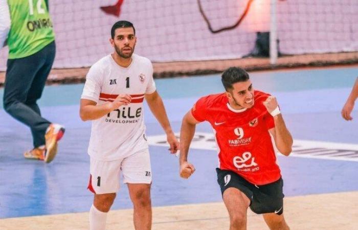 رجال يد الأهلي يواجه الزمالك في بطولة الدوري