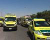حوادث : إصابة 16 شخصًا خلال حادثي سير في بني سويف